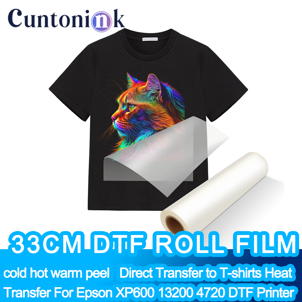 Dtf Hot Peel Film - Gulungan Film PET DTF 33Cm Transfer
