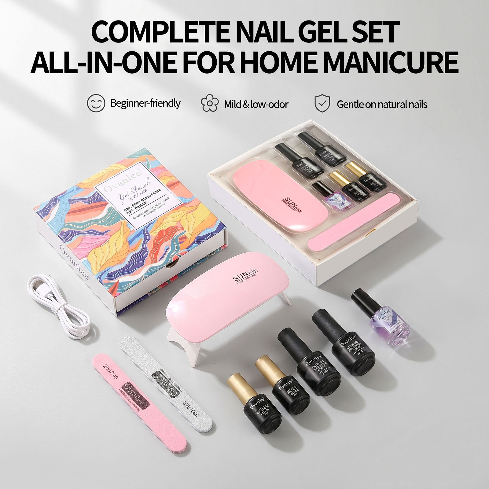 Ovanlee 5-Piece UV Gel Polish  - Exposure Unit Uv ulasan dan harga