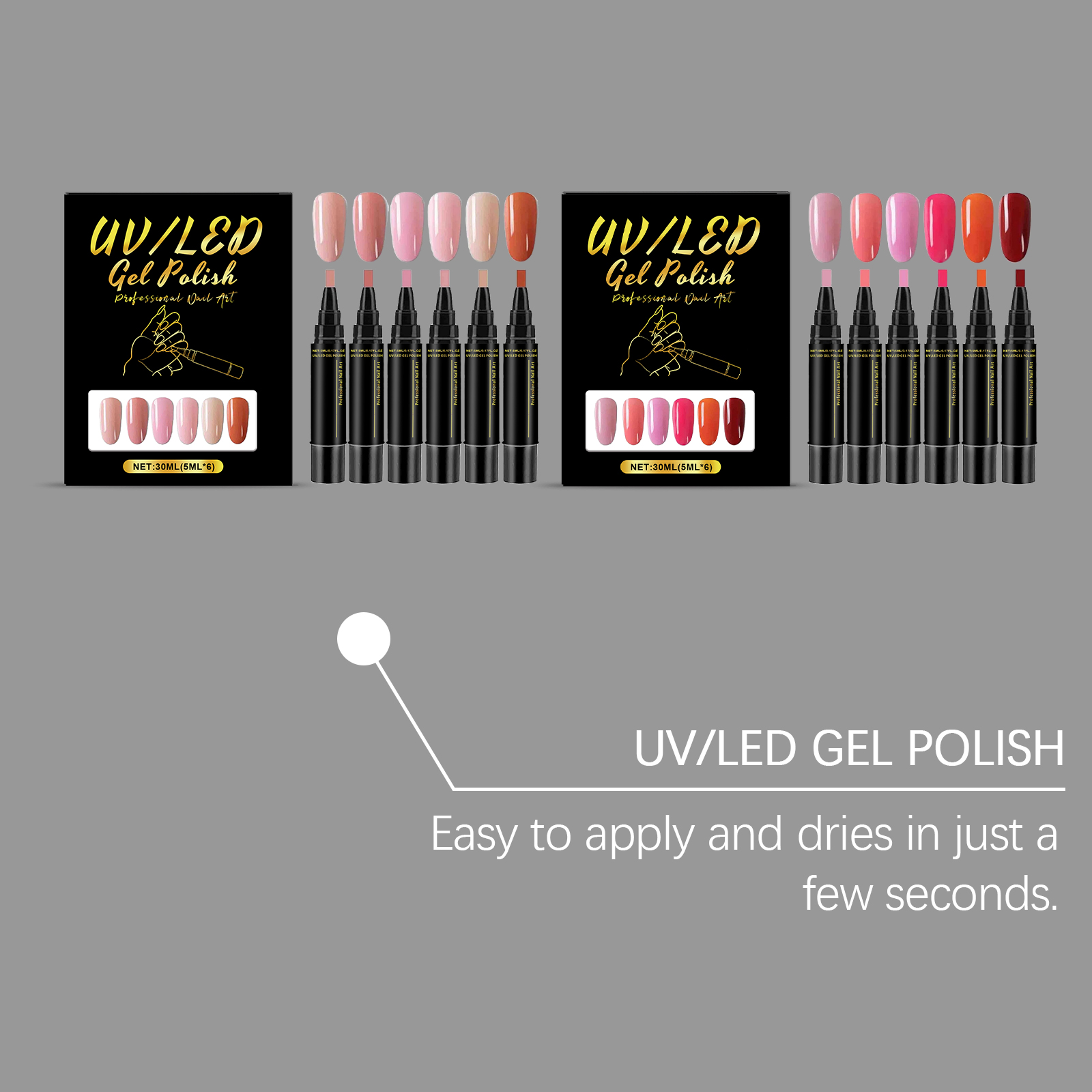 Set Pena Gel Kuku 6 Warna, Kit - Exposure Unit Uv ulasan dan harga