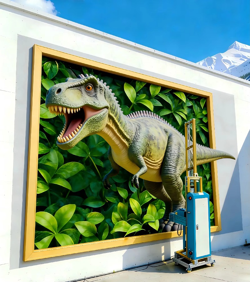 Mesin Cetak Dinding 3D Kustom  - Commercial Wall Printing Machine ulasan dan harga