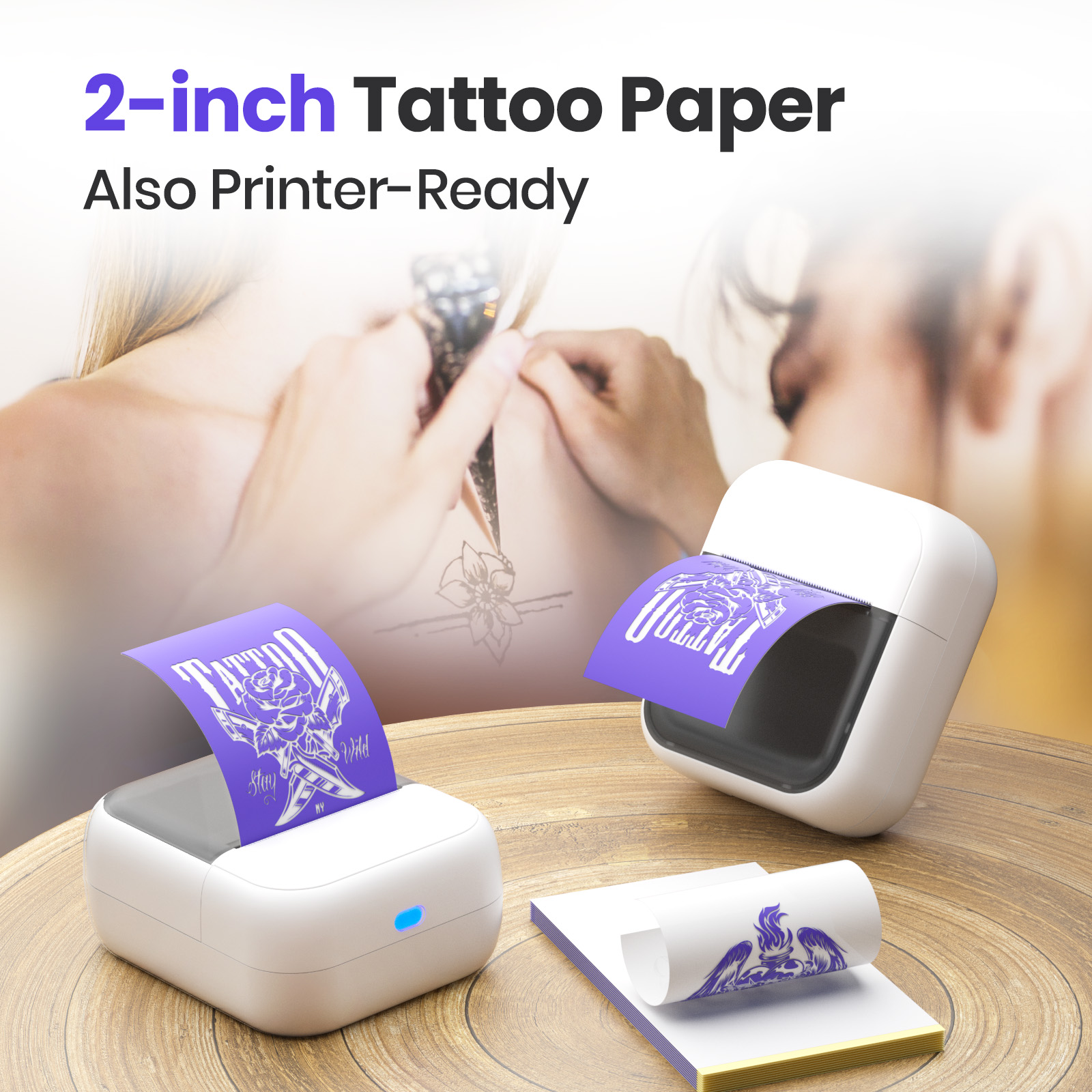 Mesin Printer Tato Mini Nirkab - Commercial Book Printing Machines ulasan dan harga